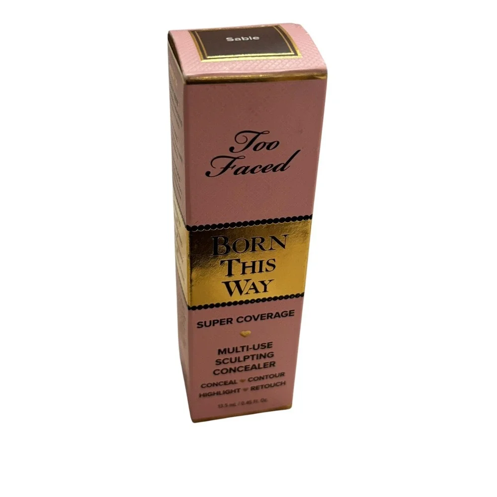 (2) Too Faced Born This Way Super Coverage Multi-Use Sculpting Concealer ~ Sable